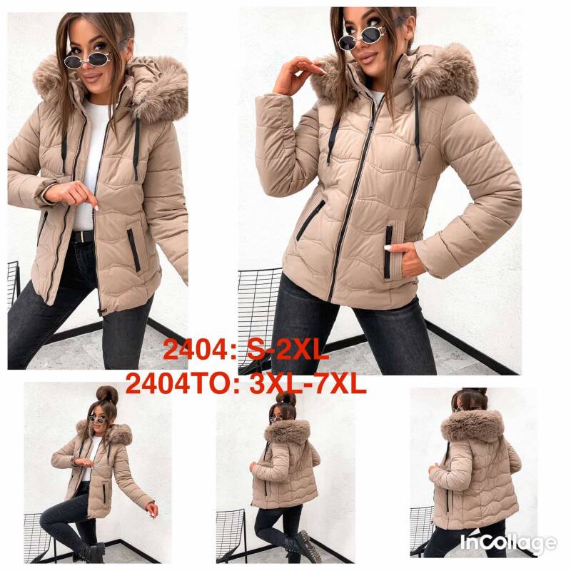 Kurtki damskie cienki Roz 3XL-7XL, 1 Kolor Paczka 5 szt